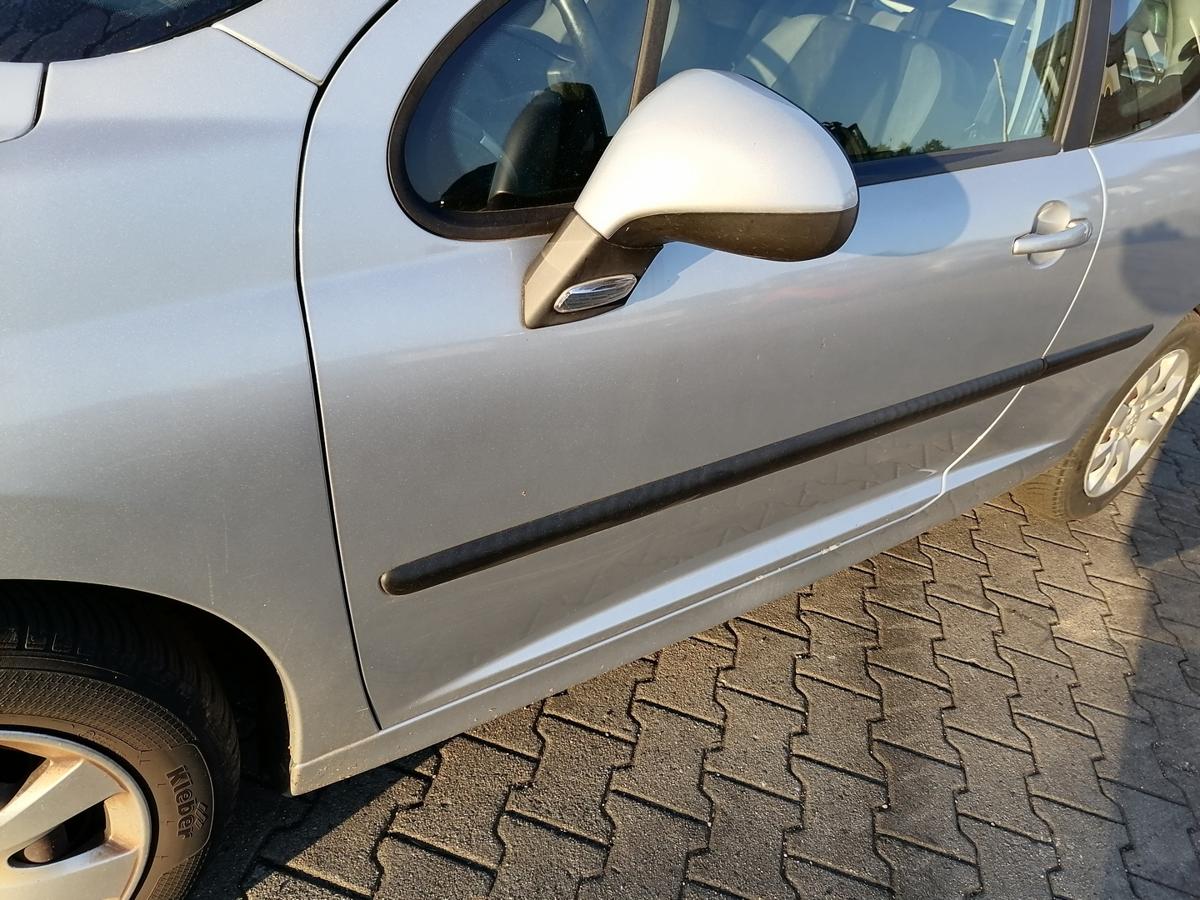 Peugeot 207 original T&uuml;r vorn links EZR Aluminium Grau 3-T&uuml;rer Rohbau Bj.2007